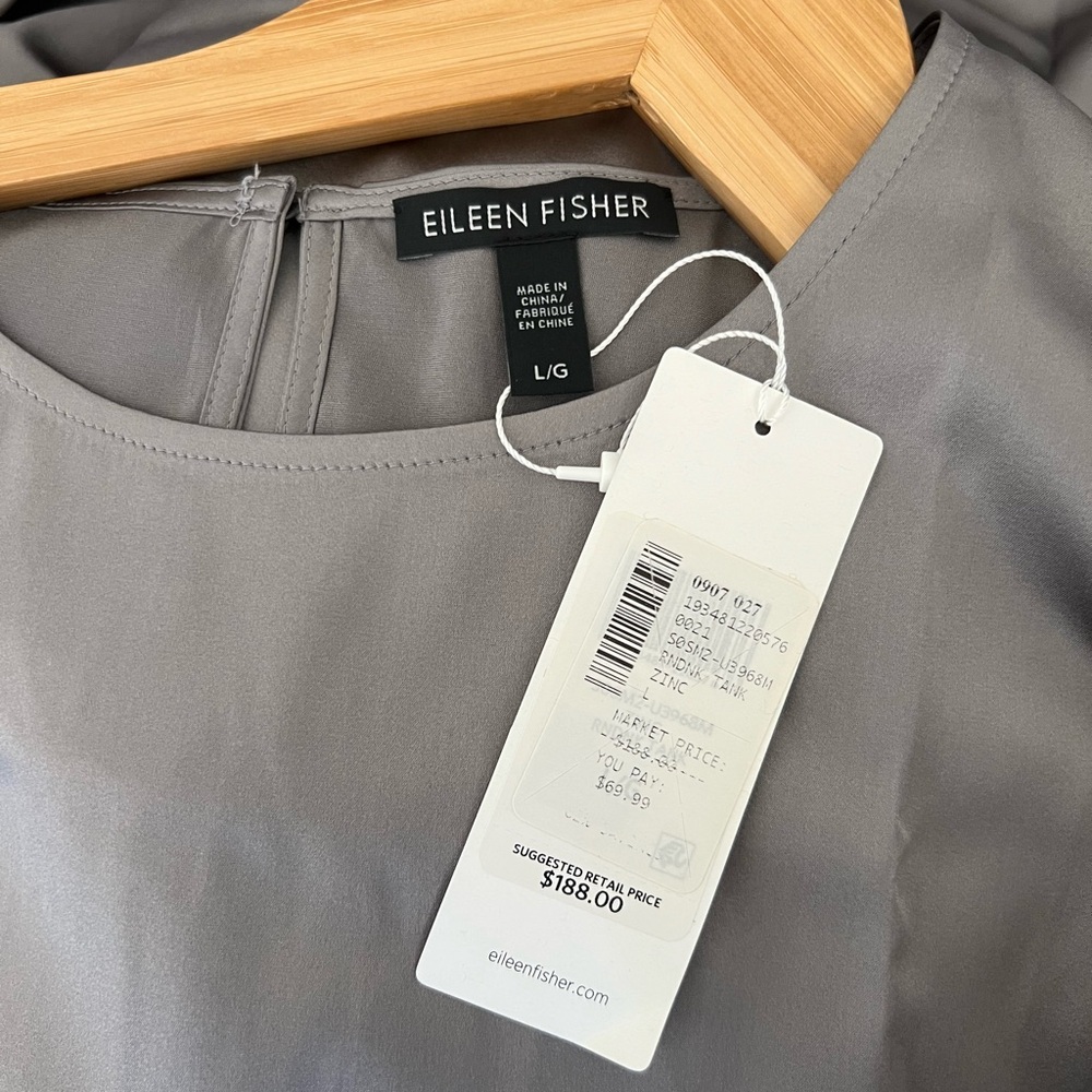 Eileen Fisher Silk Tank NWT - Picture 2 of 5